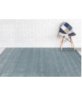 Amer Arizona Rye Solid Light Blue Handwoven Wool Area Rug 5'x8'