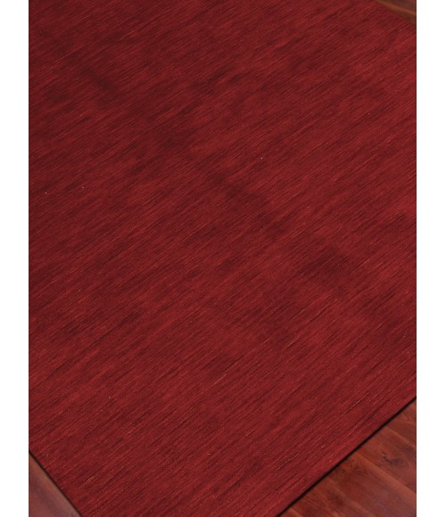 Amer Arizona Rye Solid Red Handwoven Wool Area Rug 5'x8'