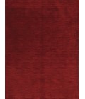 Amer Arizona Rye Solid Red Handwoven Wool Area Rug 5'x8'
