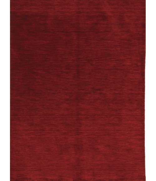 Amer Arizona Rye Solid Red Handwoven Wool Area Rug 5'x8'