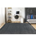 Arizona Area Rug Amer Arizona Rye Solid Dark Gray Handwoven Wool Area Rug 8'x10'
