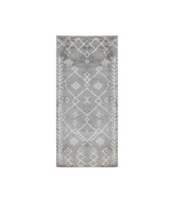 Amer Aspen Belen Gray/Ivory Geometric Runner Rug 2'2" x 10'
