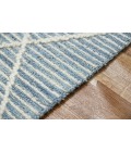 Amer Berlin Lanmore Blue Hand-Hooked Wool Area Rug 8'x10'