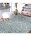 Amer Berlin Lanmore Blue Hand-Hooked Wool Area Rug 8'x10'