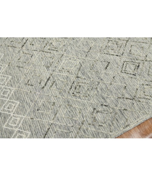 Amer Berlin Parsall Light Gray Hand-Hooked Wool Area Rug 8'x10'