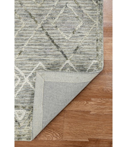 Amer Berlin Parsall Light Gray Hand-Hooked Wool Area Rug 8'x10'