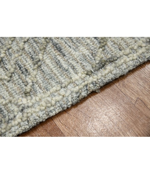 Amer Berlin Parsall Light Gray Hand-Hooked Wool Area Rug 8'x10'