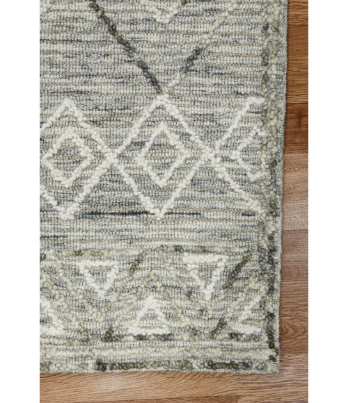 Amer Berlin Parsall Light Gray Hand-Hooked Wool Area Rug 8'x10'