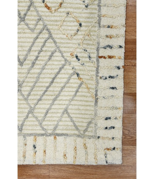 Amer Berlin Drayton Ivory Hand-Hooked Wool Area Rug 2'x3'
