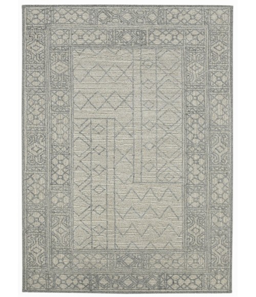 Amer Berlin Wishek Gray Hand-Hooked Wool Area Rug 8'x10'