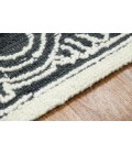 Amer Berlin Suney Charcoal Hand-Hooked Wool Area Rug 8'x10'