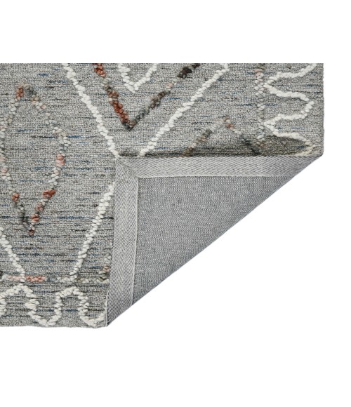 Berlin Tania Light Gray Hand-Hooked Wool Area Rug