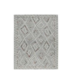 Amer Berlin Tania Light Gray Hand-Hooked Wool Area Rug 9' x 13'