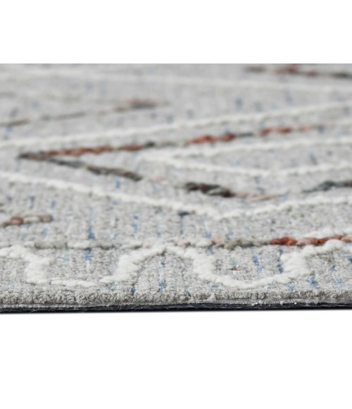 Berlin Tania Light Gray Hand-Hooked Wool Area Rug