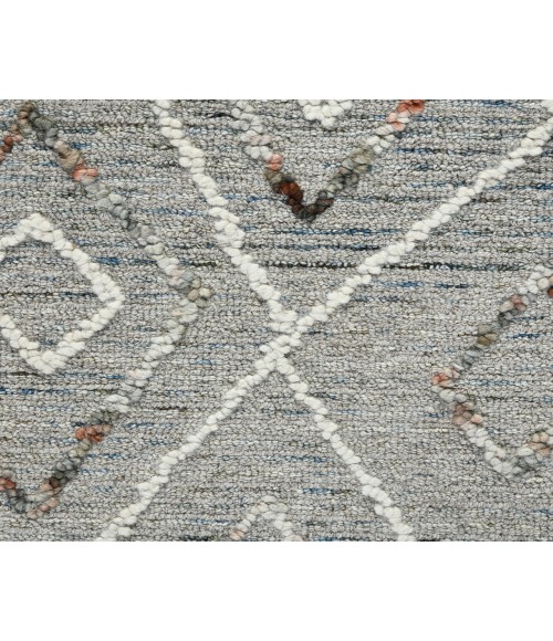 Berlin Tania Light Gray Hand-Hooked Wool Area Rug