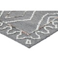 Berlin Tania Dark Gray Hand-Hooked Wool Area Rug