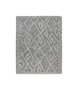 Amer Berlin Tania Dark Gray Hand-Hooked Wool Rug 8' x 10'