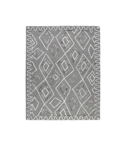 Amer Berlin Tania Dark Gray Hand-Hooked Wool Area Rug 9' x 13'