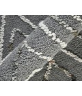 Berlin Tania Dark Gray Hand-Hooked Wool Area Rug