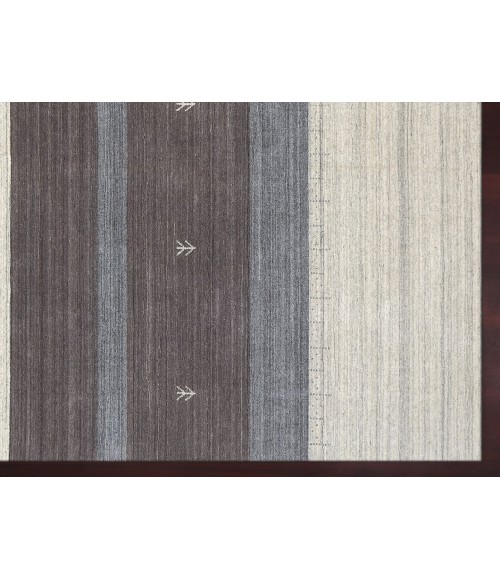 Blend Area Rug Amer Blend Kently Ivory/Gray Hand-Woven Wool Blend Area Rug 9'x12'