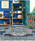 Amer Boho Roanne Blue Hand-Tufted Wool Area Rug 2'x3'