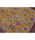 Amer Boho Yveline Orange Hand-Tufted Wool Area Rug 8'x11'