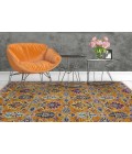 Amer Boho Yveline Orange Hand-Tufted Wool Area Rug 8'x11'
