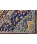 Amer Boho Evreux Blue/Orange Hand-Tufted Wool Area Rug 2'x3'