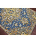 Amer Boho Evreux Blue/Yellow Hand-Tufted Wool Area Rug 2'x3'