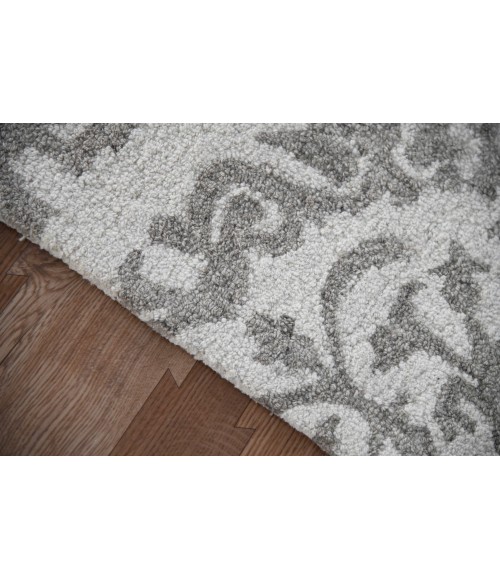 Amer Boston Rothwell Ivory Hand-Tufted Wool Area Rug 5'x7'6"