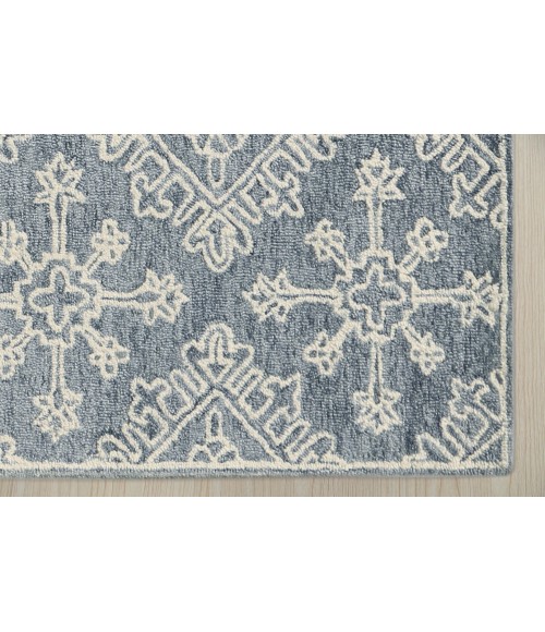Amer Boston Penswick Dark Gray Hand-Tufted Wool Area Rug 2'x3'