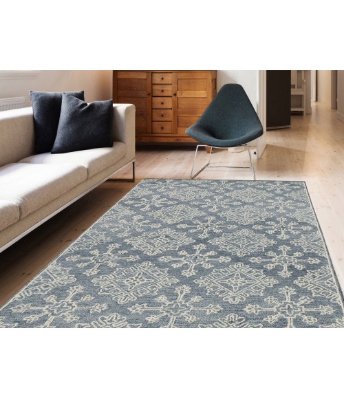 Amer Boston Penswick Dark Gray Hand-Tufted Wool Area Rug 2'x3'
