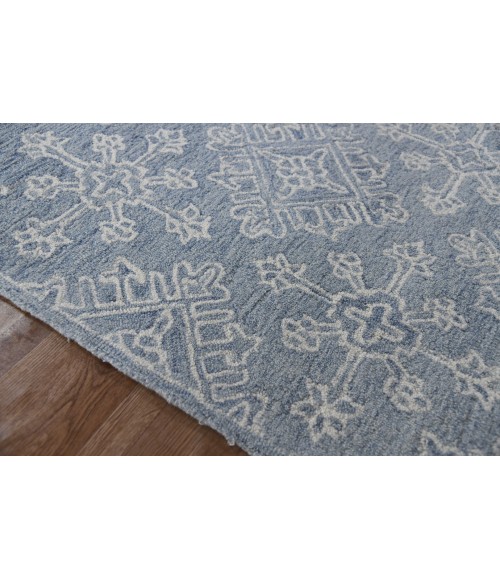 Amer Boston Penswick Blue Hand-Tufted Wool Area Rug 2'x3'