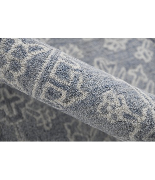 Amer Boston Penswick Blue Hand-Tufted Wool Area Rug 2'x3'