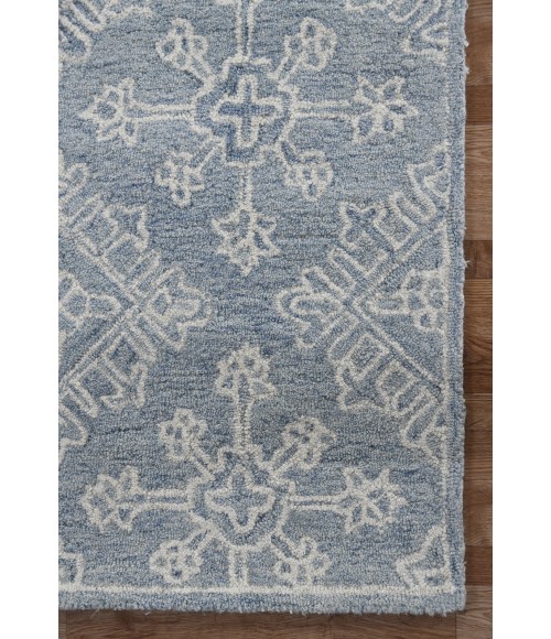 Amer Boston Penswick Blue Hand-Tufted Wool Area Rug 2'x3'