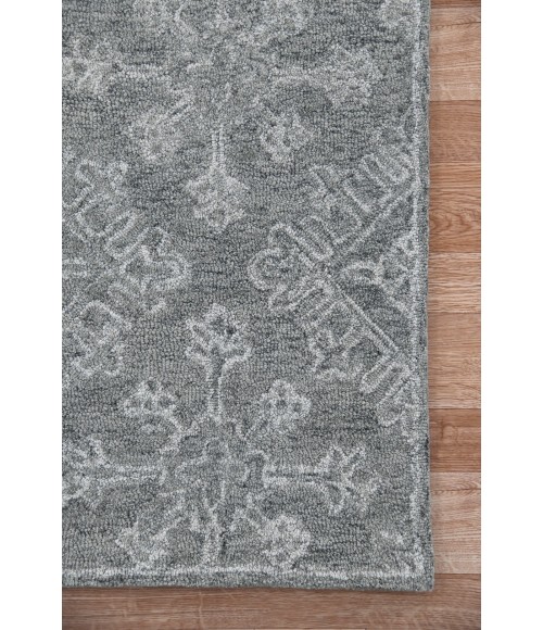 Amer Boston Penswick Graphite Hand-Tufted Wool Area Rug 7'6"x9'6"