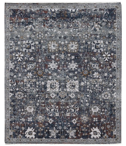 Amer Bristol Fareford Charcoal Hand-Knotted Wool Area Rug 2'x3'