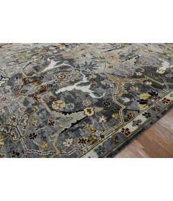 Amer Bristol BRS-43 Kriotra Deep Silver/Gold Area Rug 10 ft. X 14 ft. Rectangle