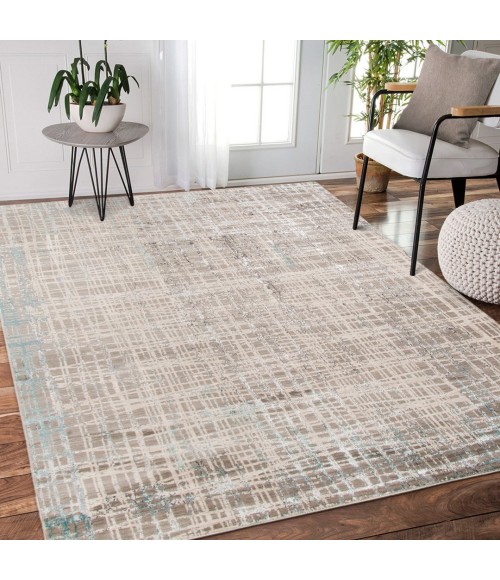 Amer Cambridge Maltby Blue Polyester Area Rug 3'11"x5'7"