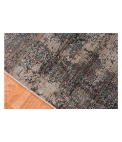 Amer Cambridge CAM-9 Suffolk Graphite Gray/Tan Area Rug 3 ft. 11 in. X 5 ft. 7 in. Rectangle