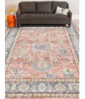 Amer Century Reuda Vintage Coral Polyester Runner Rug 2'6"x8'