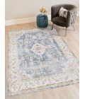 Amer Century Bethel Vintage Blue Polyester Area Rug 7'10"x10'6"