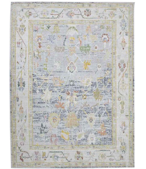 Amer Century Bay Vintage Gray Polyester Area Rug 7'10"x10'6"