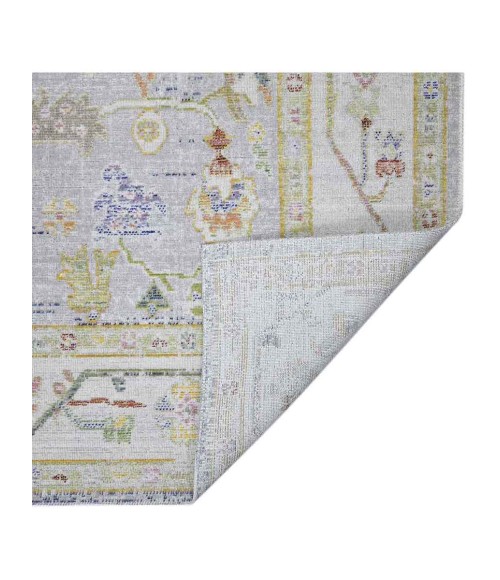 Amer Century Bay Vintage Gray Polyester Area Rug 7'10"x10'6"