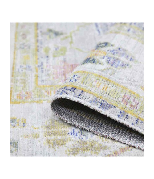 Amer Century Bay Vintage Gray Polyester Area Rug 7'10"x10'6"