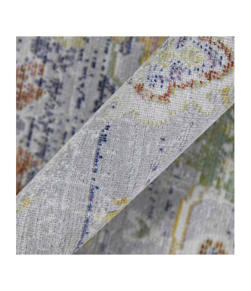Amer Century Bay Vintage Gray Polyester Area Rug 7'10"x10'6"