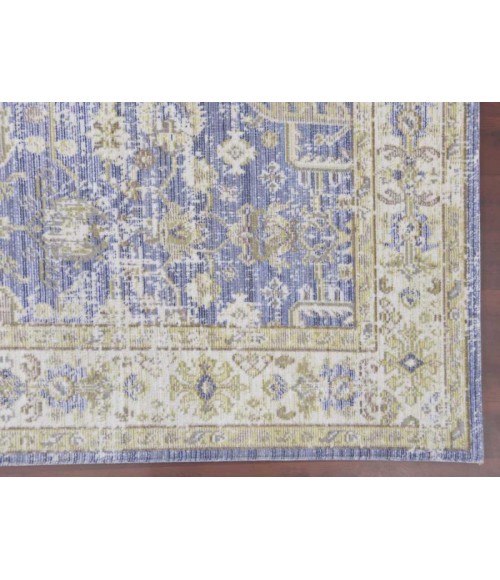 Amer Century Tatum Vintage Lavender Polyester Runner Rug 2'6"x8'