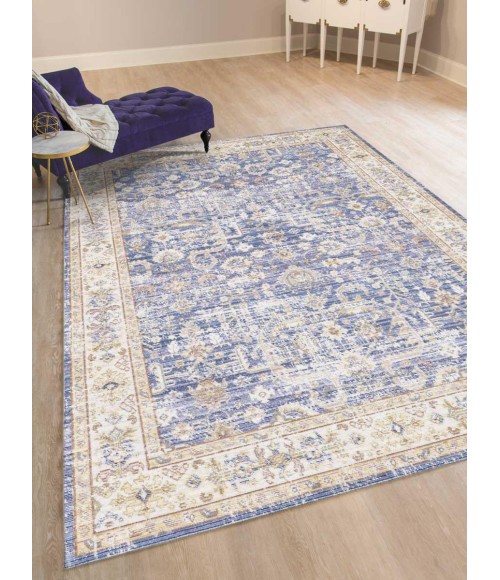Amer Century Tatum Vintage Lavender Polyester Runner Rug 2'6"x8'