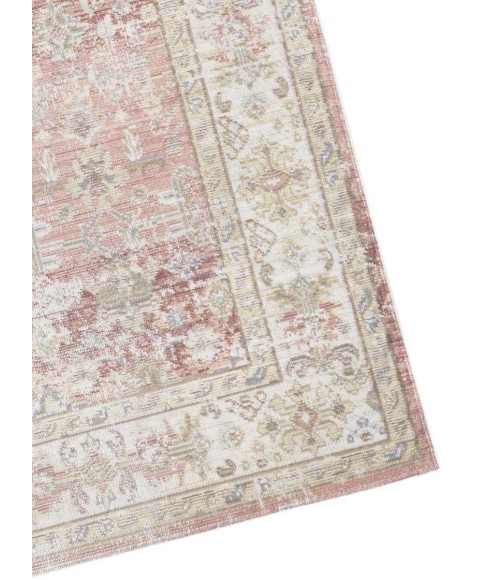 Amer Century Tatum Vintage Salmon Polyester Runner Rug 2'6"x8'