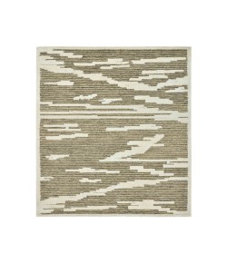 Amer Chicago Turlen Beige Geometric New Zealand Area Rug 2' x 3'